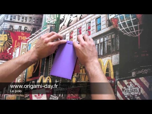Comment faire en origami un polo - chemise