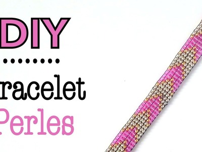 DIY Bracelet perles de rocaille métier à tisser
