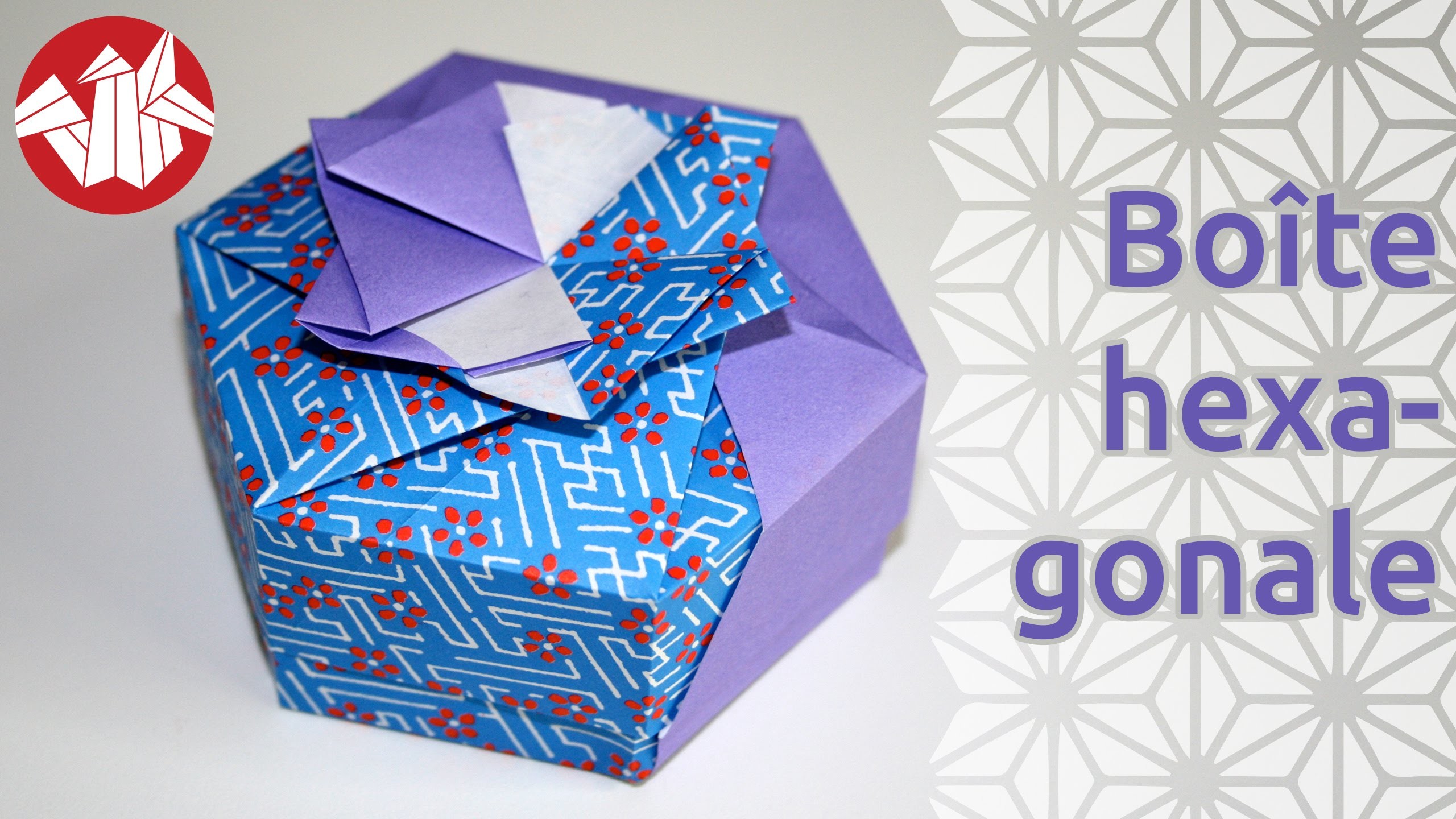 Origami - Boîte hexagonale de Tomoko Fuse - Hexagonal box [Senbazuru]