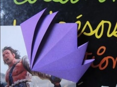 [Origami] Marque Page En Forme De Lotus