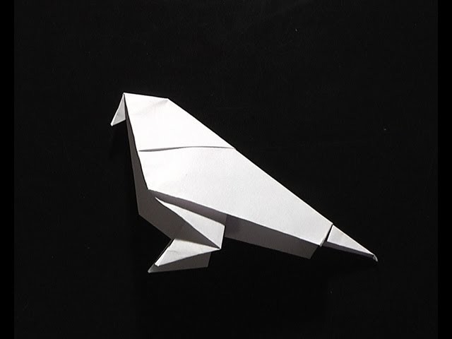 Origami pliage papier oiseau