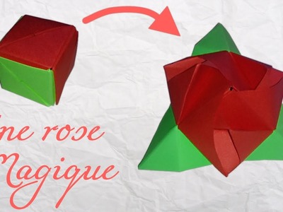 Origami ! Une rose magique.