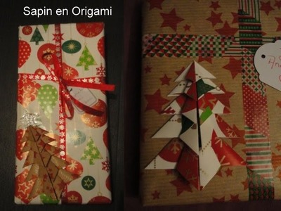 Sapin origami - origami christmas tree