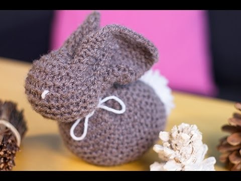 Bricolage de Pâques DIY lapin en laine : réaliser un doudou maison en tricot