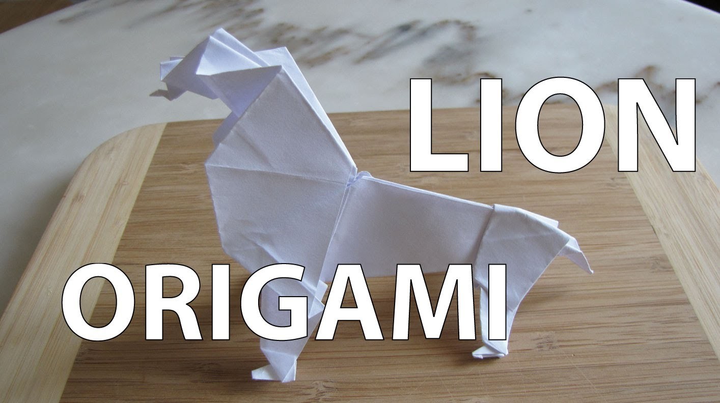 Comment faire un lion origami