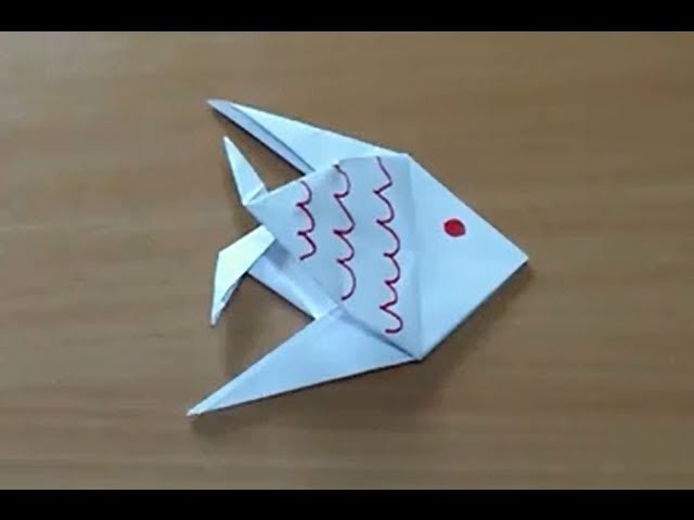 Comment faire un poisson en origami - Poisson en papier