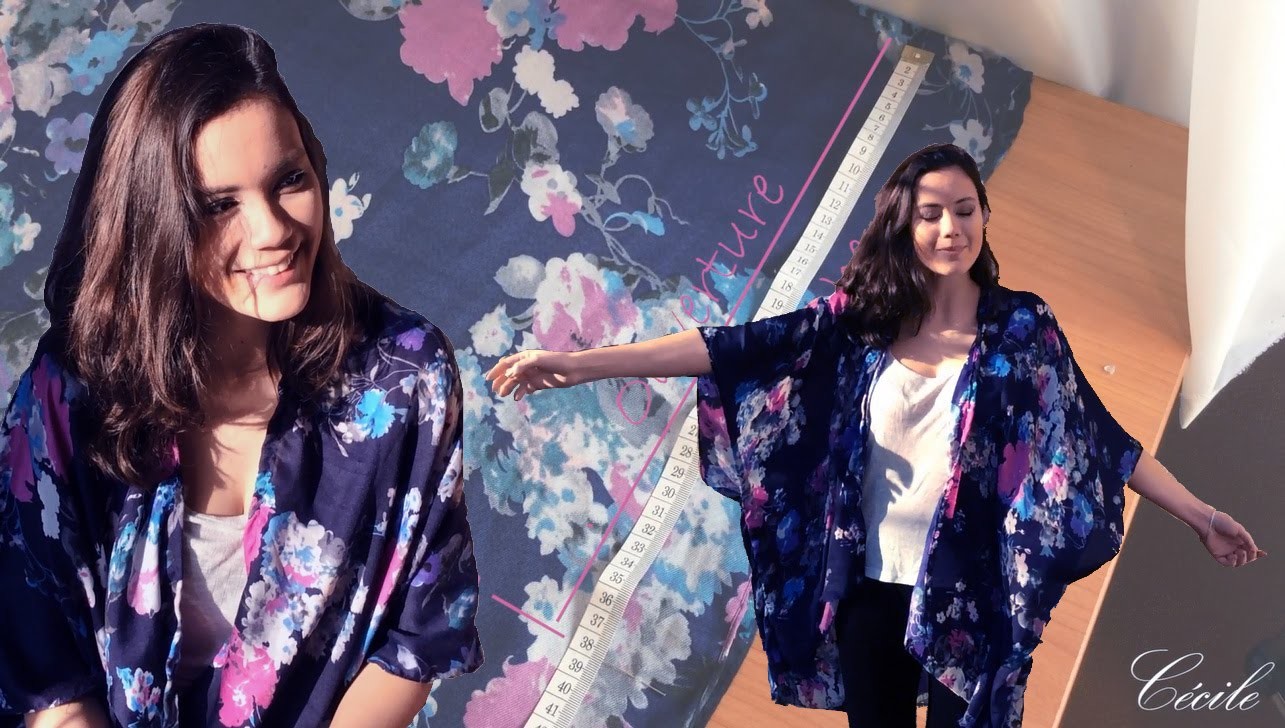 DIY Couture - Comment faire un Kimono en 30 Minutes | Cecile