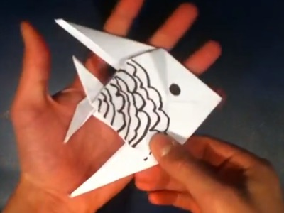 Faire un poisson chinois en origami - Fabriquer un poisson en papier