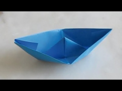Le petit bateau en papier (origami)