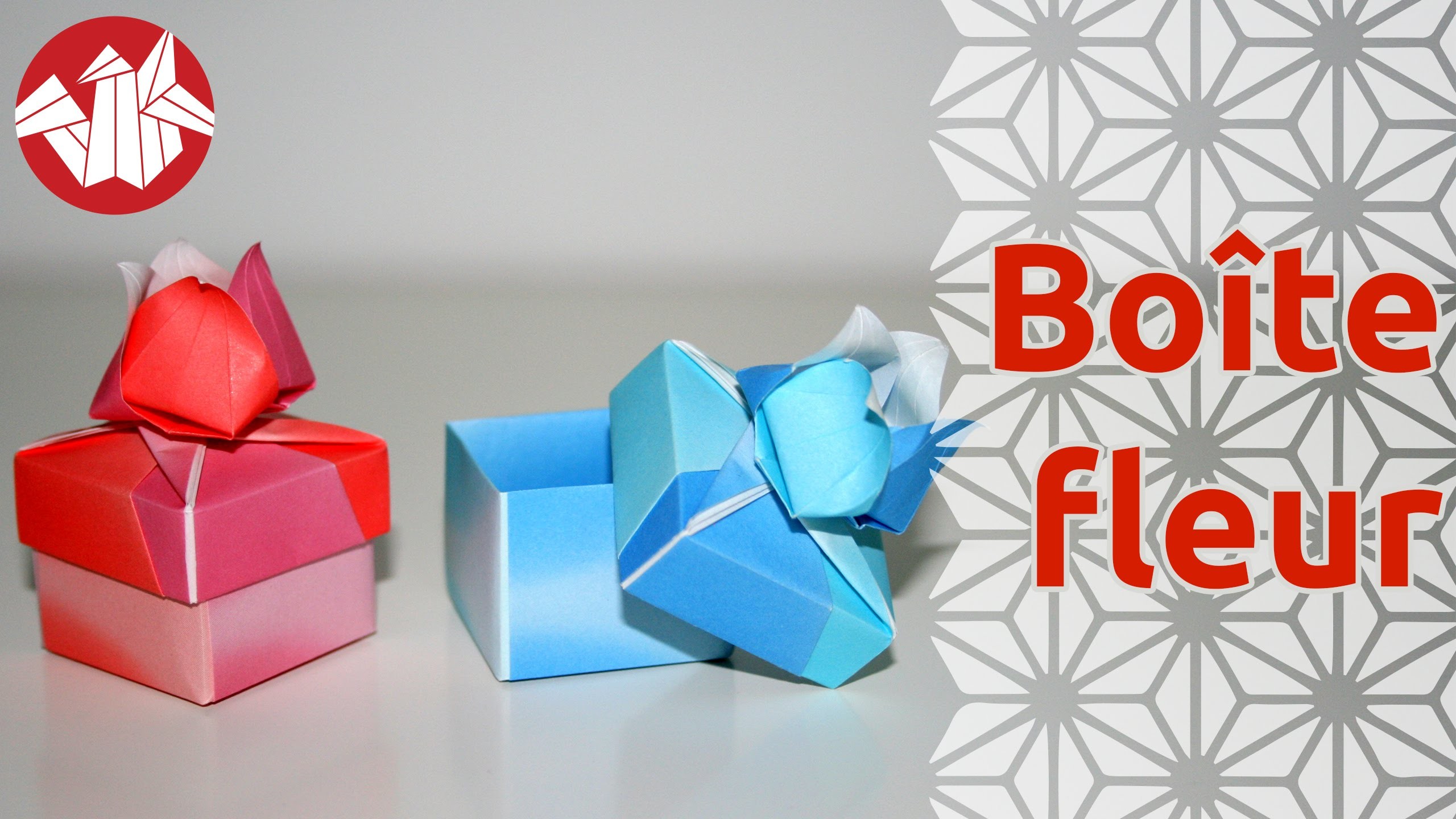 Origami - Boite Fleur de Tomoko Fuse - Flower Box [Senbazuru]