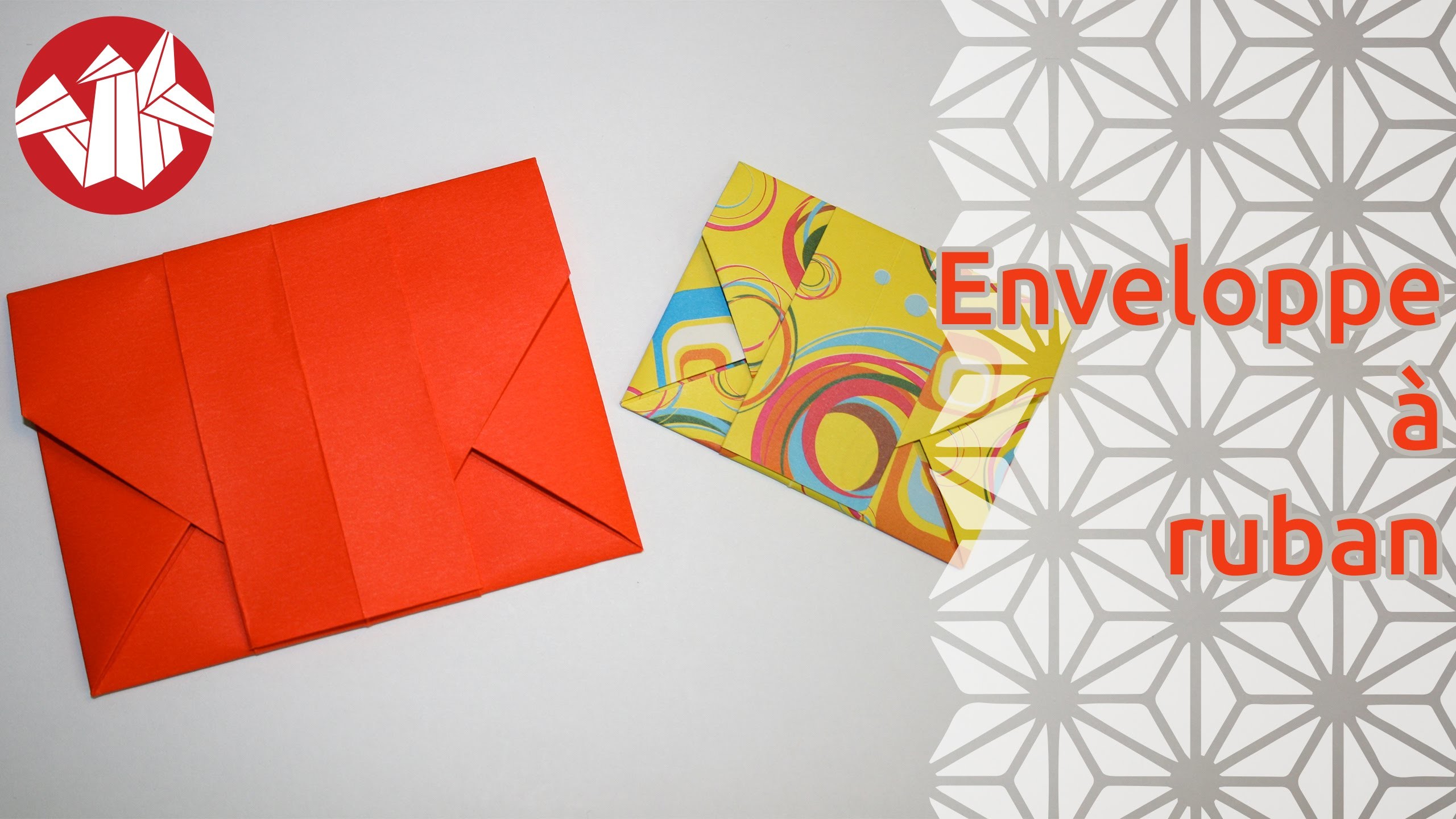 Origami - Enveloppe à ruban - Ribbon Envelope [Senbazuru]