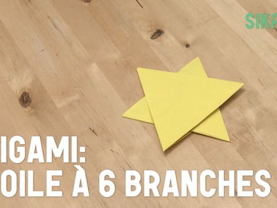 Origami : Faire une étoile à 6 branches en papier - HD