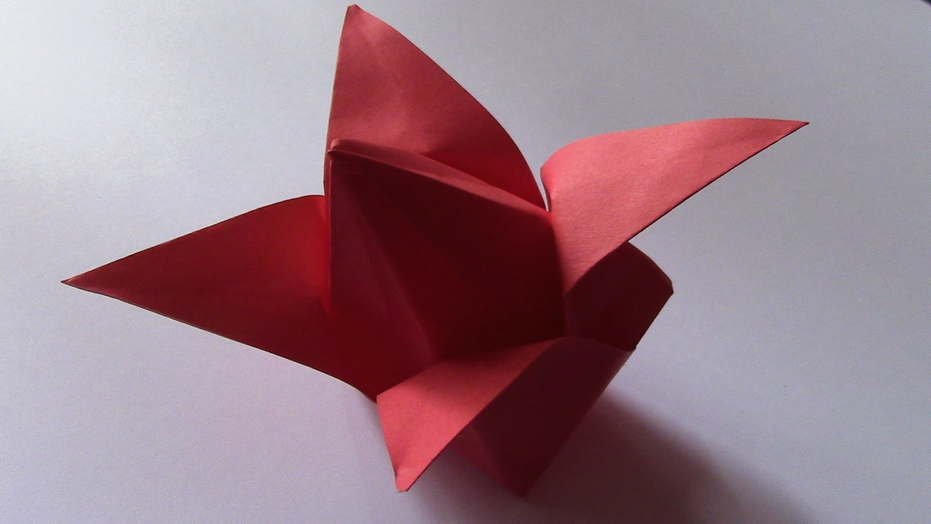 Origami-La tulipe
