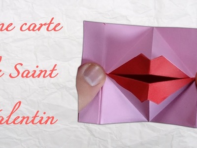 Origami ! Une carte de Saint Valentin animé.