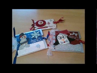 Scrapbooking : Cartes de Noël. Christmas cards