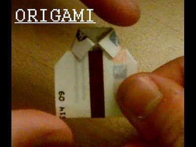 TUTO - Pliage chemise - Origami avec un billet de Métro parisien.