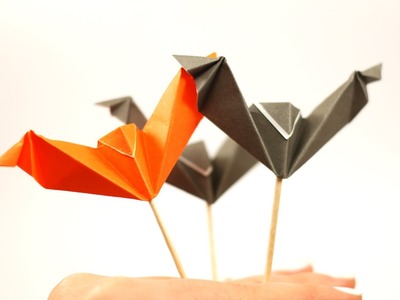 DIY Halloween - Origami Chauve Souris - Pique apero by Fraises au sucre