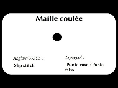 Les bases au crochet : la maille coulée