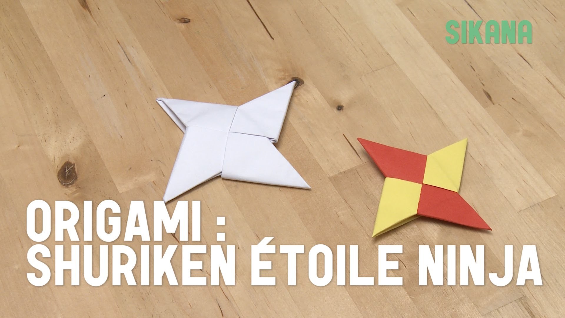 Origami : Faire une étoile ninja (shuriken) en papier - HD