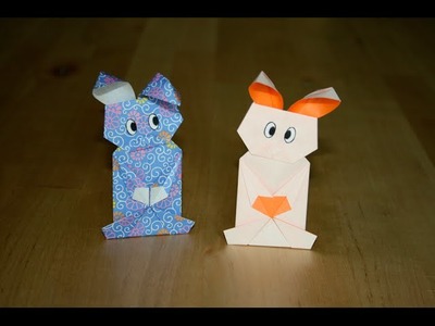 Origami - Lapin cachette - Pocket Bunny [Senbazuru]