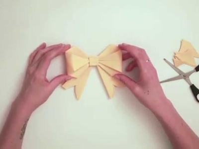 Tuto Origami Facile :  "Le Nœud"