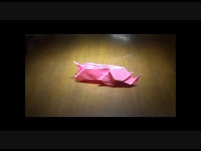 Origami rhinocéros by Christophe Guénot "Origamisix" (SixIDD)