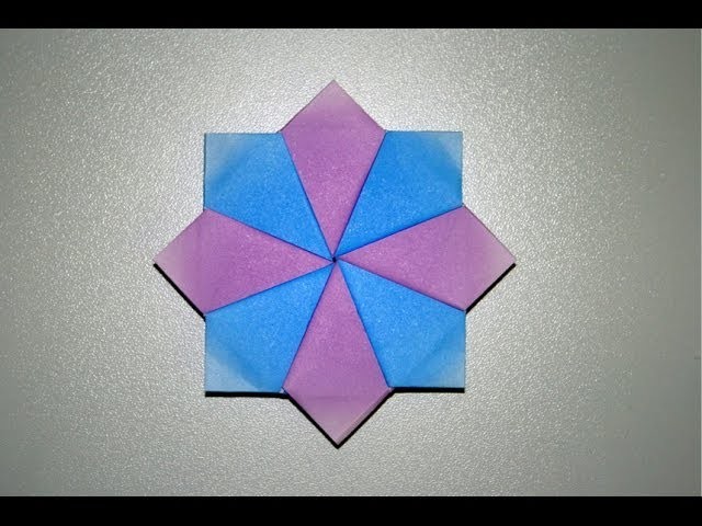 Origami - Etoile octogonale [Senbazuru]