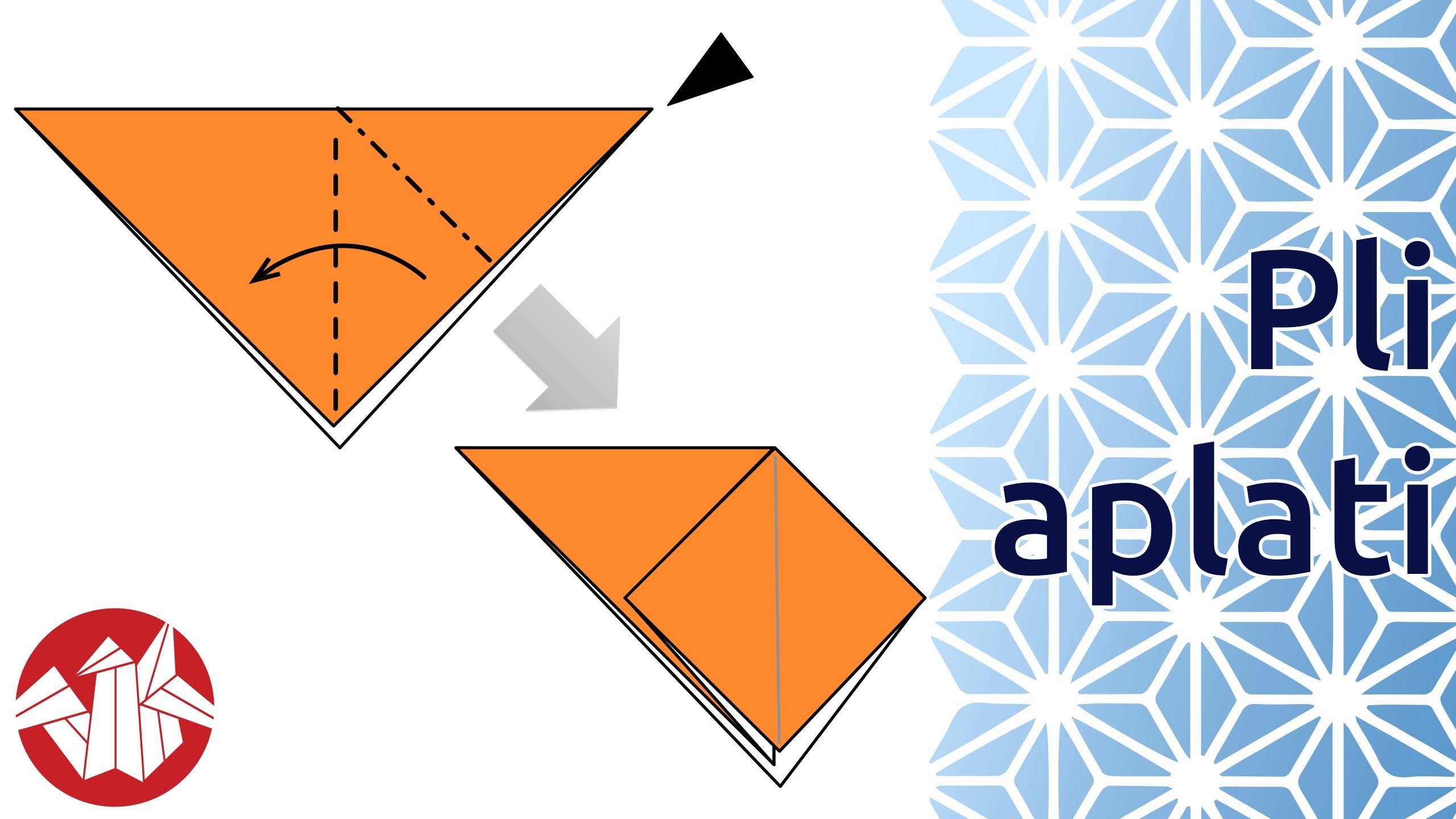 Débuter en Origami - Réaliser un pli aplati (Squash Fold) [Senbazuru]