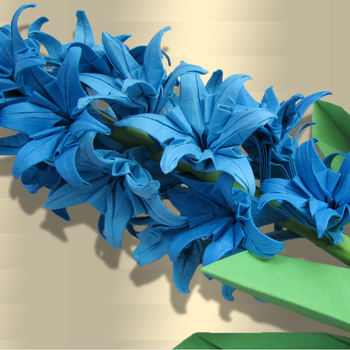 Jacinthe / hyacinthe d'origami en papier