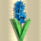 Jacinthe / hyacinthe d'origami en papier