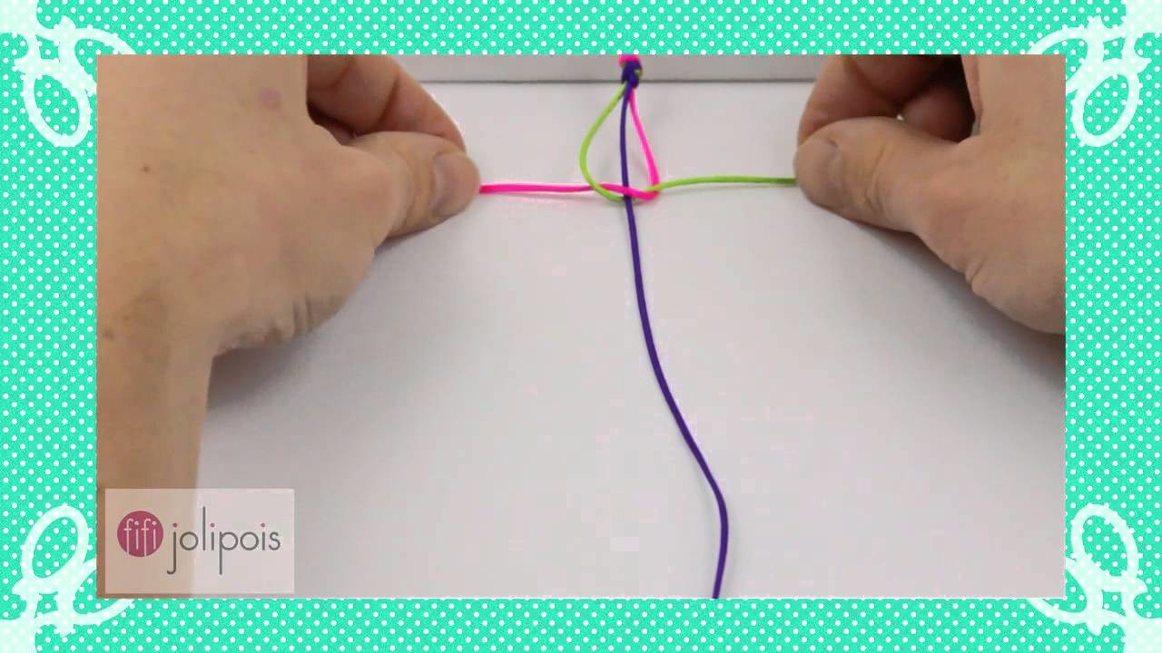Fifi Jolipois Tutorial 6:  Comment faire un noeud macramé pour un bracelet.
