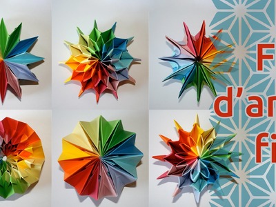 Origami - Feu d'artifice: Pliage modulaire qui se transforme [Senbazuru]