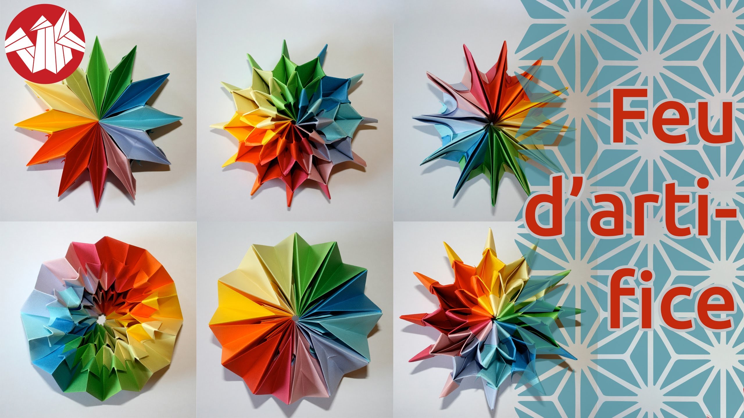 Origami - Feu d'artifice: Pliage modulaire qui se transforme [Senbazuru]