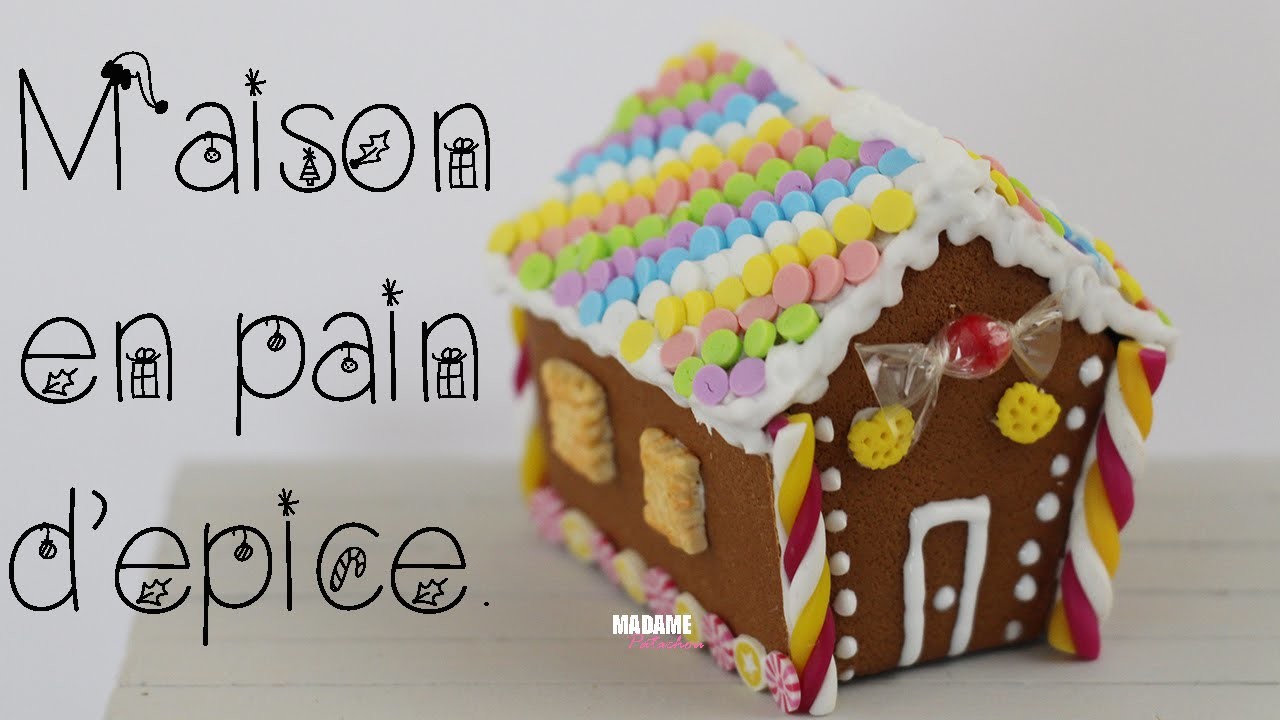 [LPE] Maison En Pain d'Epice. Gingerbread House (Tuto Fimo. Polymer Clay Tutorial)