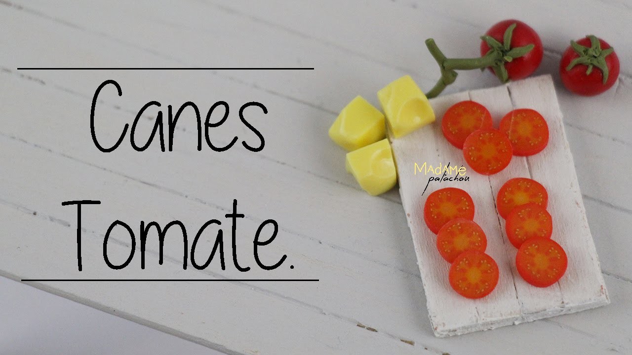 Canes Tomate. Tomato Cane  (Tuto Fimo. polymer clay)