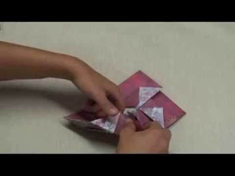 Origami - Fabriquer une pochette cadeau pour Noël