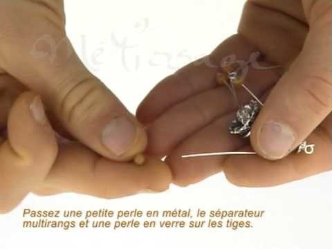 Fabriquer un bijoux en perles  "Collier lili" tutorial