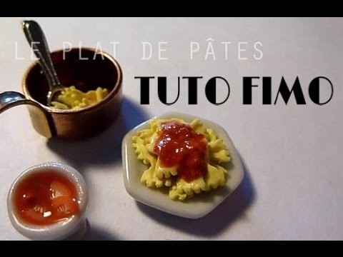 Tuto Fimo - Le plat de pâtes. polymer clay pasta