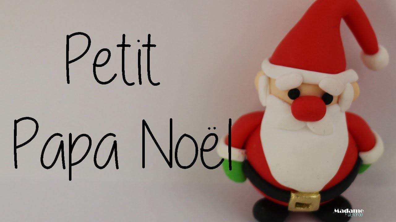 Petit Papa Noël Fimo, Little Santa Claus in Polymer Clay [English subtitles].