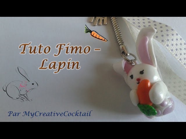 Tuto Fimo - Lapin. Polymer Clay Tutorial - Rabbit