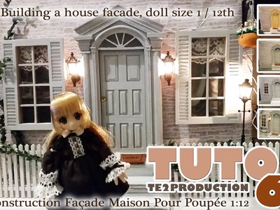 Tutorial Façade Maison de Poupée (Dollhouse facade) 1.12ème Partie 6 (Eng Sub)