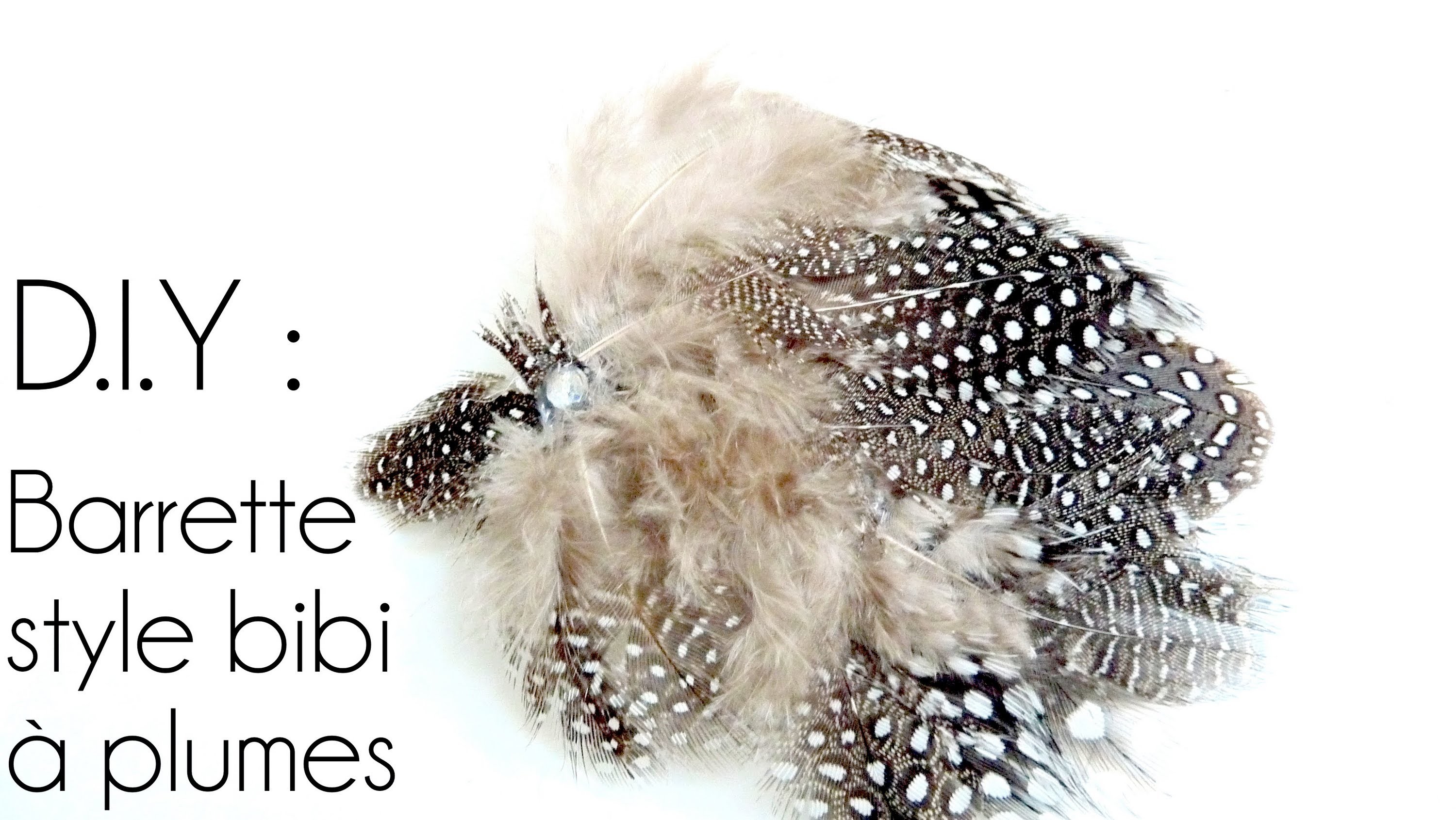Tutoriel - DIY : Réaliser une Barrette Plume -Bibi- So Romantic. How to make a feather hairclip