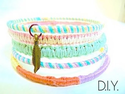 Tutoriel - DIY : Recycler vos bracelets aux couleurs pastels - Charmed Bangle Bracelets