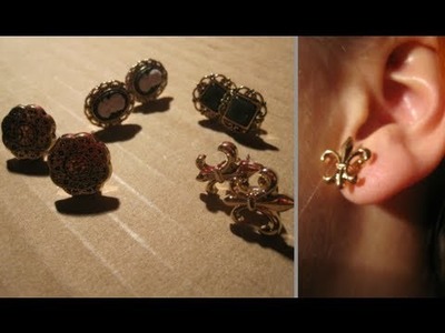 DIY studded earings