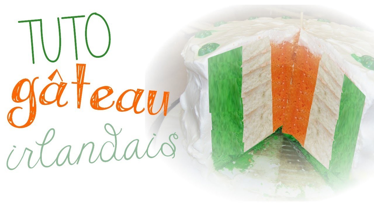 Irish Flag Cake l Polymer clay Fimo miniature tutorial