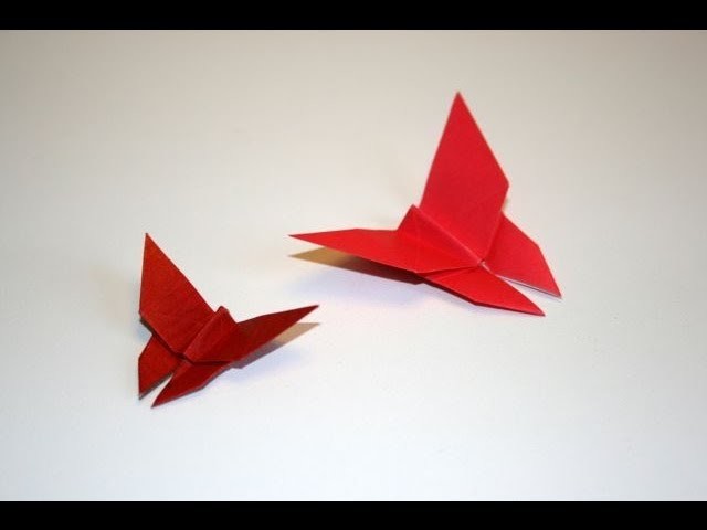 Origami - Papillon traditionnel - Traditional Butterfly [Senbazuru]
