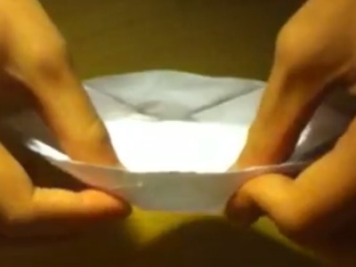 Pliage.origami - bateau en papier