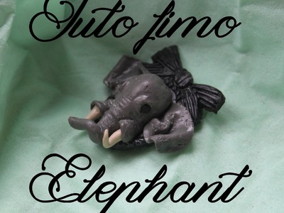 [♥ Tuto Fimo Éléphant réaliste ♥]  ✿ Polymer clay tutorial realistic elephant ✿