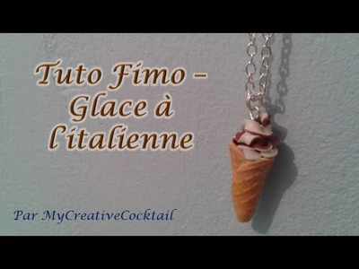 Tuto Fimo - Glace à l'italienne. Polymer Clay Tutorial - Soft ice cream