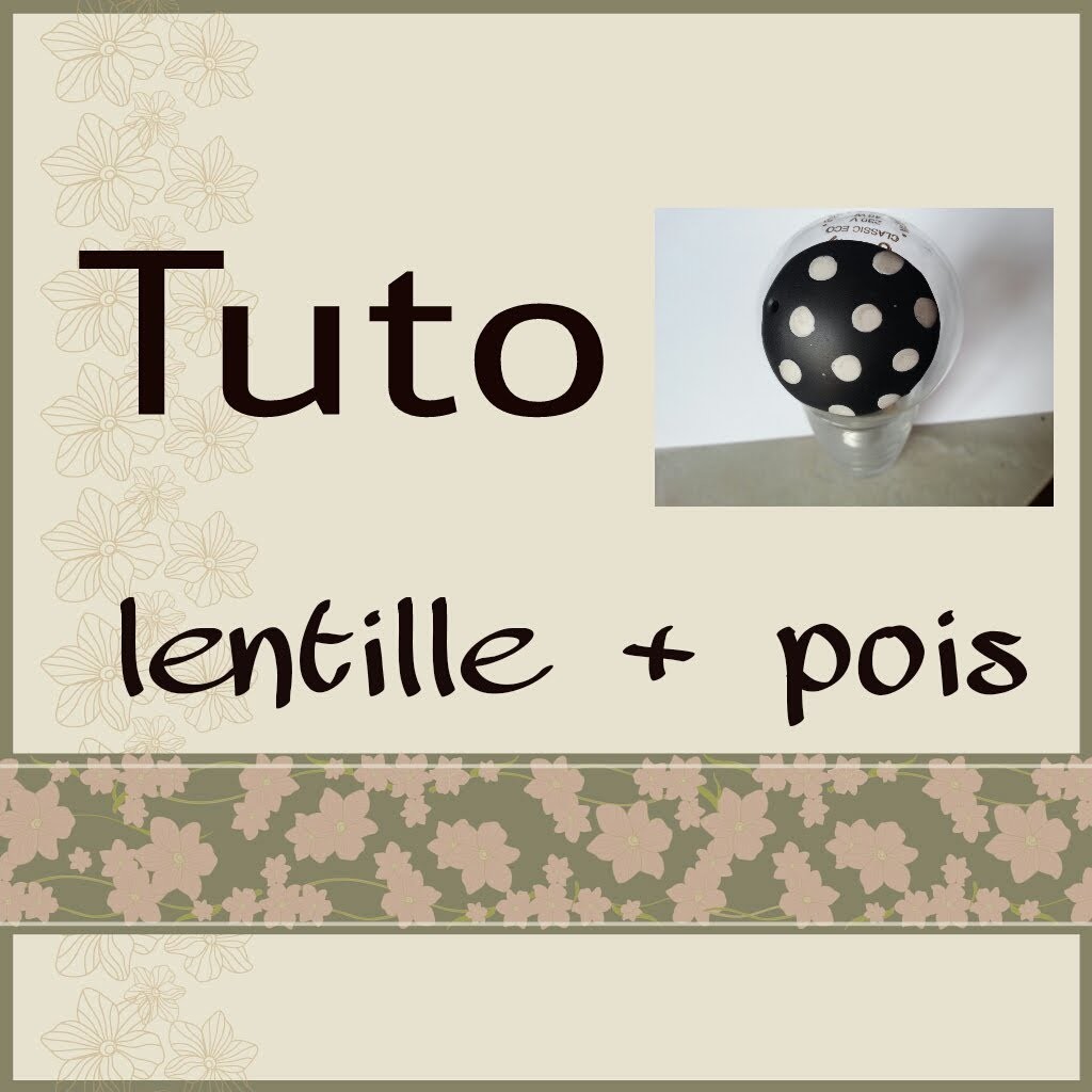 Tuto: Lentille + Comment faire les pois FIMO. Polymer clay tutorial